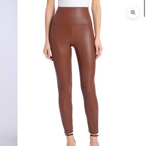 Bagatelle brown leather pleather leggings